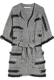 بلوزاات كروشيه قيمه Casaco-Diane-von-Furstenberg-Chain-embellished-wool-blend-cardigan