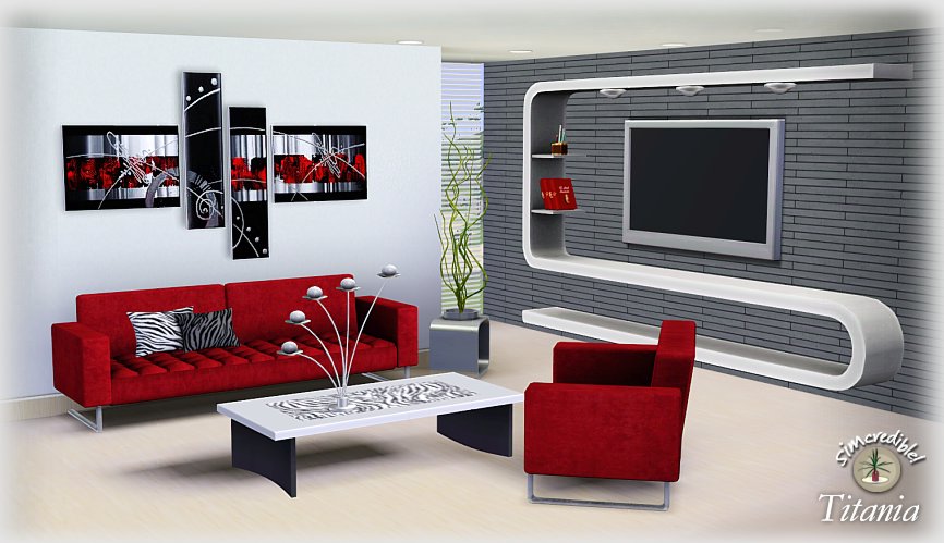 Livingroom set by Simcredible! Titania_gde