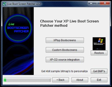 Live Boot Screen Patcher/Mengganti gambar bootscren windows xp dan win 7 Xpp