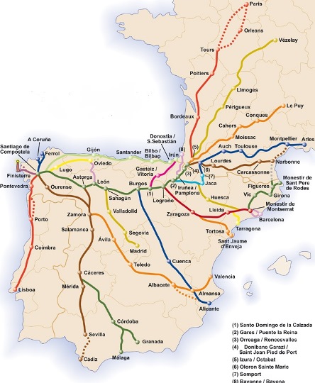 Historia del Camino de Santiago - Página 2 CAMINOS%2BJACOBEOS%2BA%2BSANTIAGO