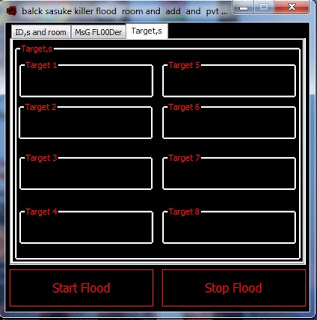 flood -  black sasuke flood room and 8 user pvt and add dc 8 ids in room  3fo