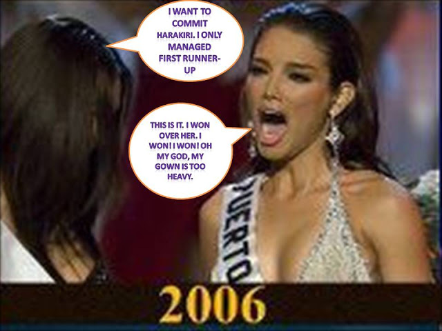 Crowning moment funny in Miss Universe 2006