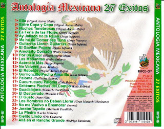 Cd Antologia Mùsica Mexicana TRAS