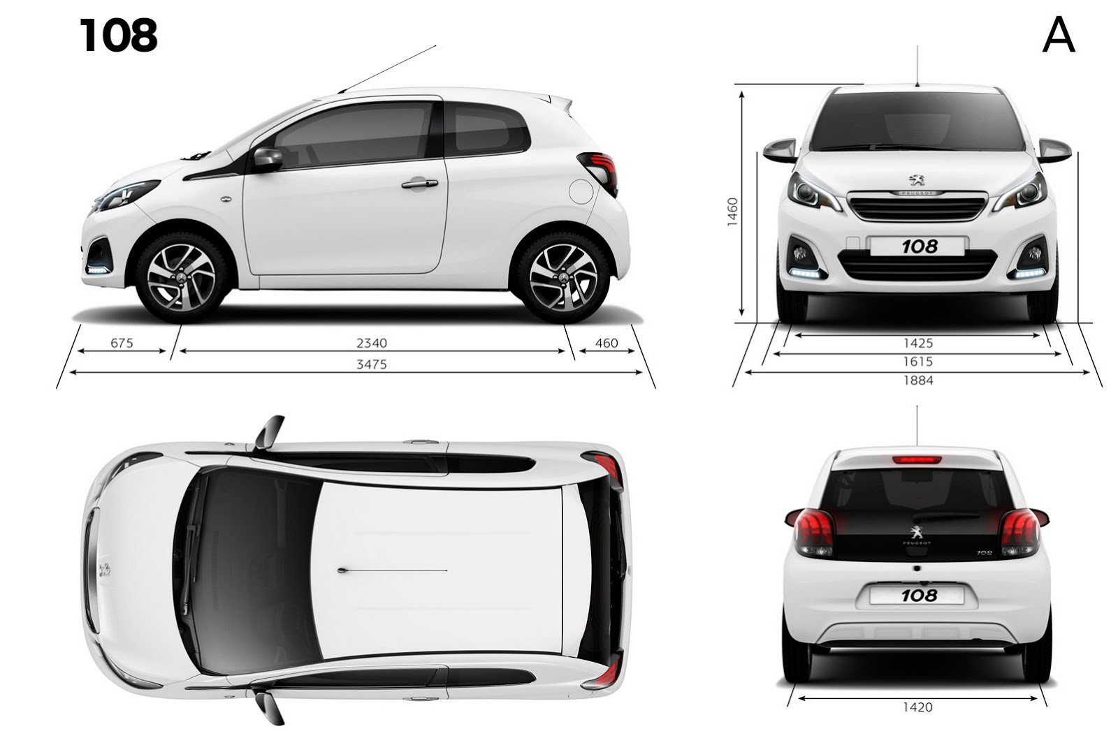 2014 - [Citroën/Peugeot/Toyota] C1 II/108/Aygo II - Page 12 Peugeot-108-86