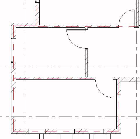 Tạo tim tường trong Revit CEN-L-4