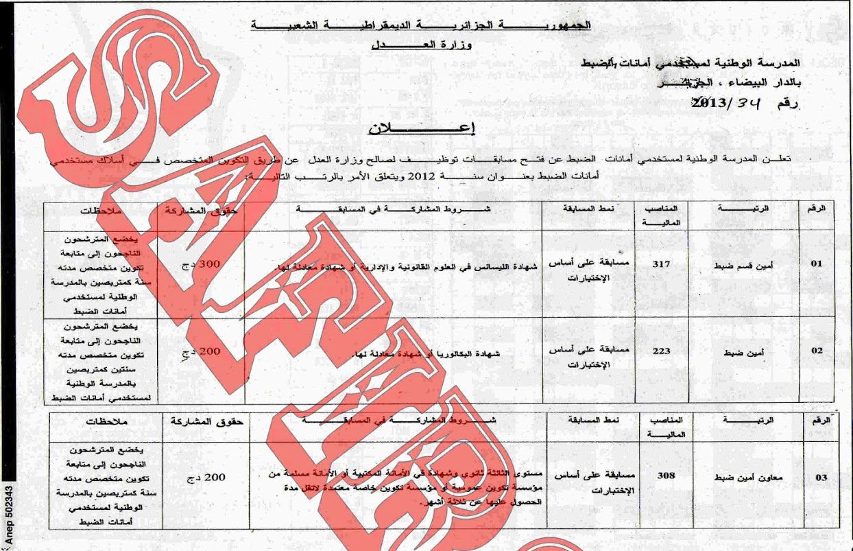 إعلانات التوظيف في الوظيفة العمومية الصادرة في الجرائد اليومية - صفحة 2 1