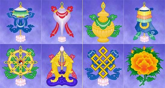 Los Ocho Signos Auspiciosos Tibetanos "El Cuerpo del Buda" 10341851_807274179314517_3629433606994326186_n