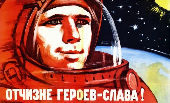 Carteles propagandísticos relacionados con la conquista espacial soviética Soviet-Space-Propaganda-Posters-6