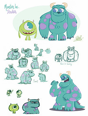 David Gilson MonstersInc-doodles