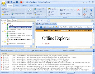 برنامج Offline Explorer + الكراك لجلب محتويات المواقع   1