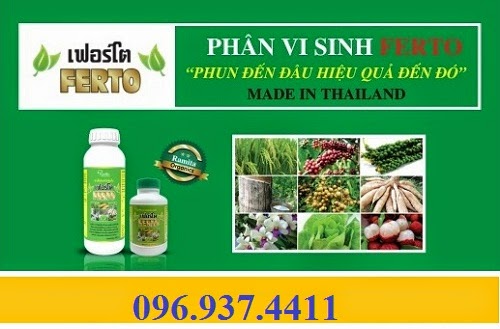 Tìm đối tác phân phối sản phẩm Phân Vi Sinh Ferto Thái Lan trên toàn quốc Phan-ferto