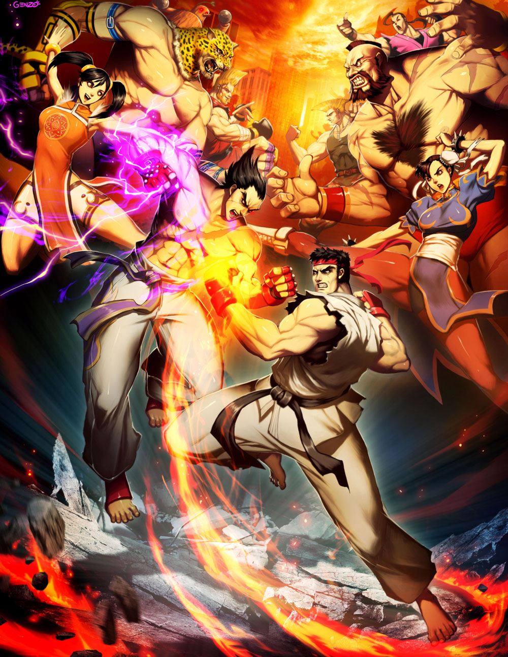 [Multi] Atualização para Street Fighter x Tekken remove combos infinitos Street_Fighter_X_Tekken_by_GENZOMAN