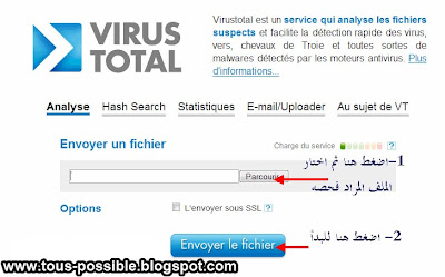 نصائح لعدم الوقوع في الملفات الملغمة أو الباتشات  Virustotal1al9