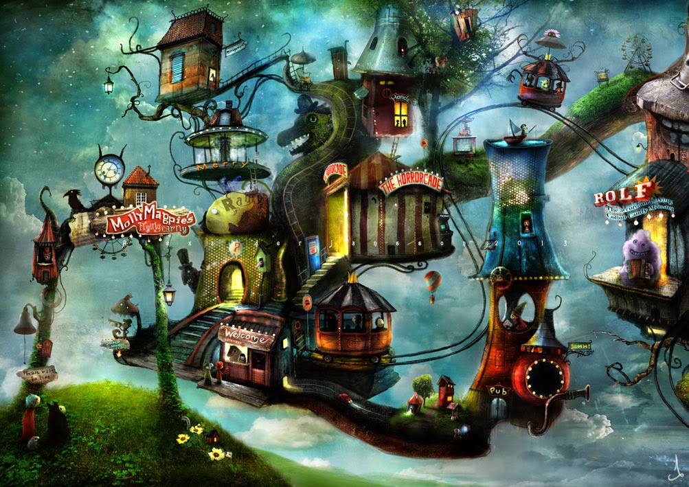 Mis imágenes y yo....... 3.- - Página 38 02-Alexander-Jansson-Fairy-tale-Worlds-in-Surreal-Paintings-www-designstack-co