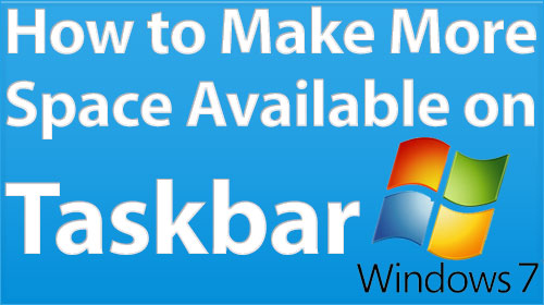 كيف توفر مساحة اكبر في شريط المهام TaskBar في Windows 7 Windows-7-taskbar-spacing