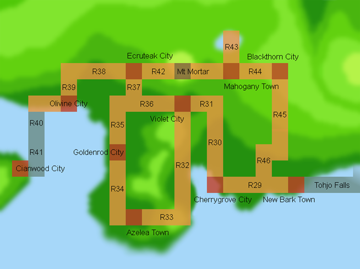 Lista - Mapas das Regiões e Lista de Lugares Jotoh