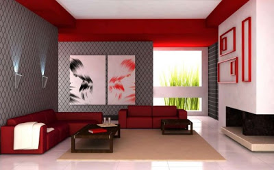 Голямата всекидневна Red-living-rooms-ideas-2