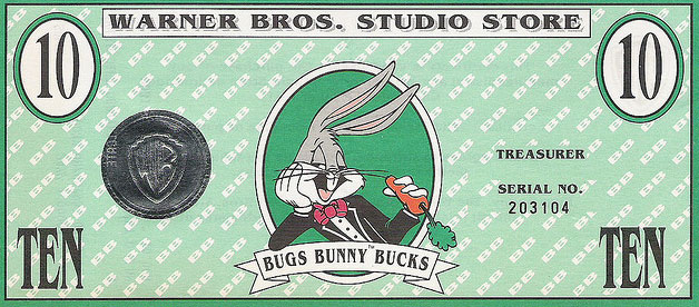 Bugs Bunny Bucks Wbstorecert