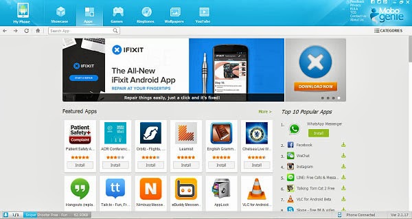 Mobogenie لادارة هواتف الاندرويد وتثبيت التطبيقات من الكمبيوتر 2