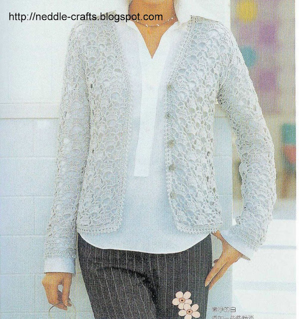 بلوزات كروشيه بالباترون - crocher bluses with pattern P55