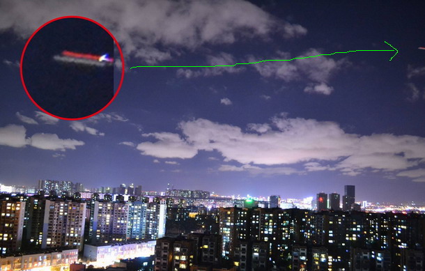 Un OVNI increíble es captado en la ciudad de Kunming, China Chani2