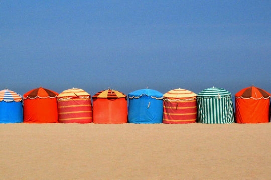 Une grande plage . Deauville