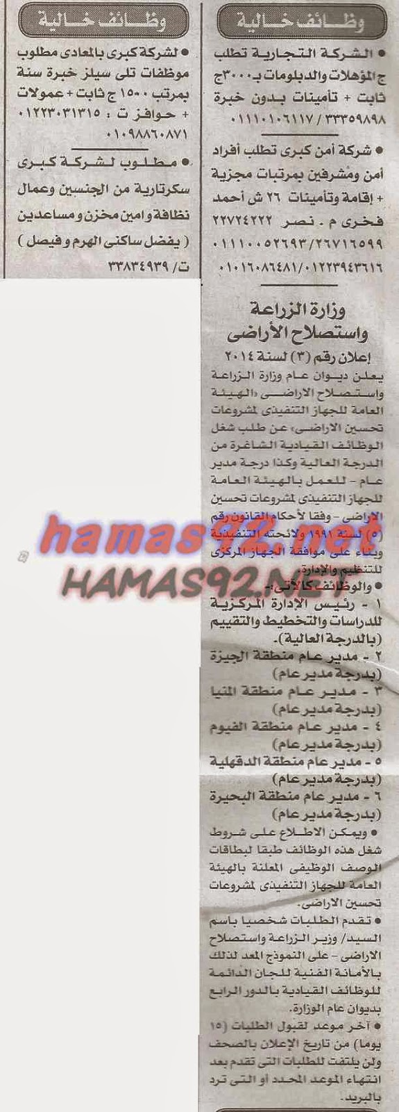 وظائف خالية فى جريدة الاخبار الثلاثاء 18-11-2014 %D8%A7%D9%84%D8%A7%D8%AE%D8%A8%D8%A7%D8%B1%2B1