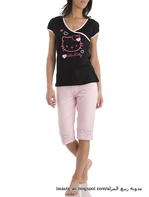 بيجامات صيفى 2011 بس ايه روووووووووووووووووووووووعه  Pyjama-bicolore-hello-kitty