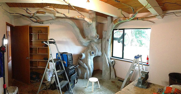  اب امضى 18 شهرا لكي يصنع شجرة في غرفة ابنته المدللة 8