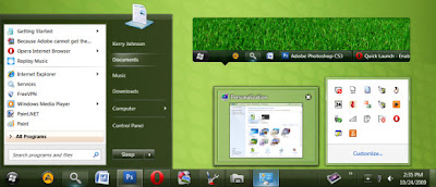 விண்டோஸ் 7 பச்சை தீம்கள்   Clearscreen-Green-Theme-Windows-7