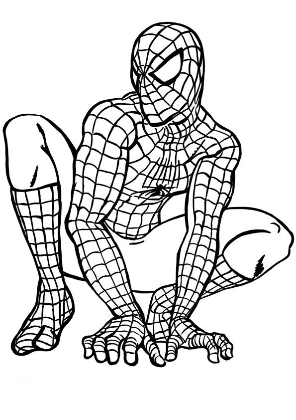  spiderman coloring paper for boys --- can print Spiderman-coloring-pages-429