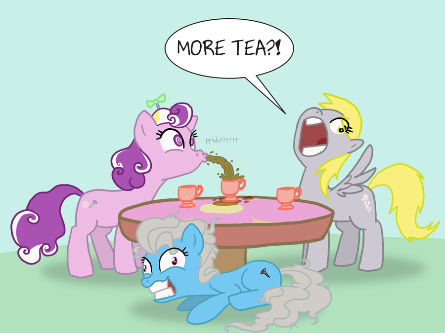 WHY U NO POST MOAR? - Page 24 Tea_party_by_professor_ponyarity-d4p9k8z