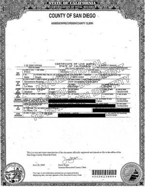 Documentos históricos de Michael Jackson. Cartas, Anotações, Agendas... Certidao-nascto-blanket