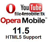 تحميل أوبرا موبايل 11.5 ودعم كامل لتشغيل الفيديو .. Opera Mobile 11.5 -HTML5 Support  Opera