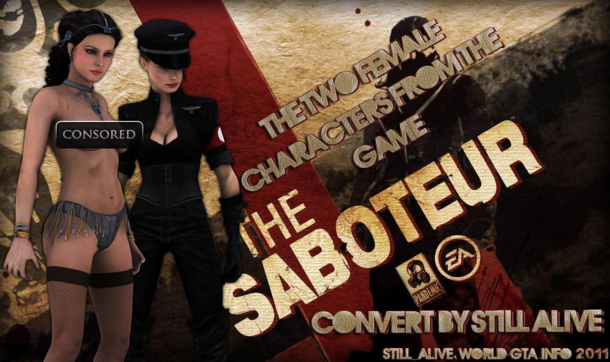 [Skin]Two Female Characters From The Saboteur. Preview