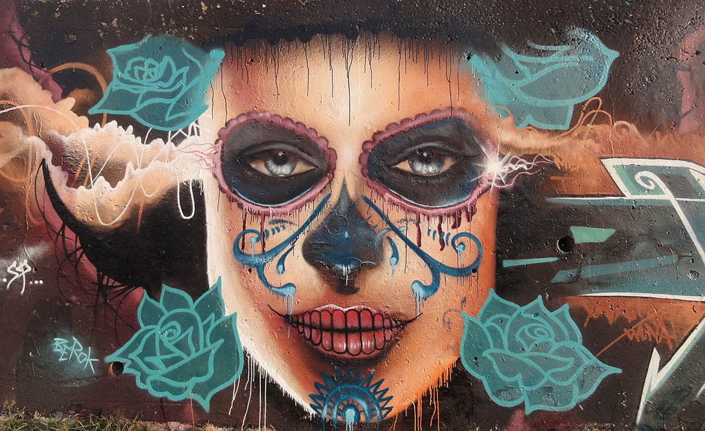 Graffiti, arte urbano - Página 2 Calavera-mexicana