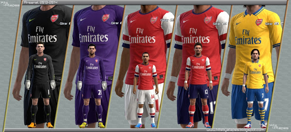 قسم اطقم 2014 لى pes2013  Arsenal