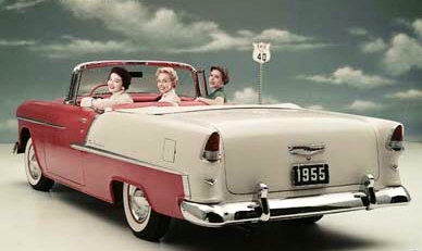 Carros x mulheres 1950s-chevrolet-car