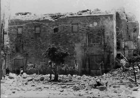 Guerra Civil, destrucción del campanario IGLESIA-DESTRUIDA-EN-1938