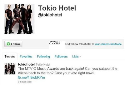 Tokio Hotel Twitter - VOTA por TH en los O Music Awards MTV!  Oma1