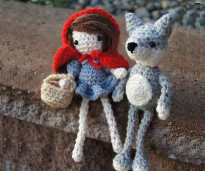 Caperucita Roja y El Lobo, amigurumis CAPERUCITA