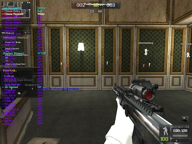 V3.2 [ Replace Weapon Full + Wallhack And FUll ] 5 Oktober 2011 PointBlank_20111105_160737