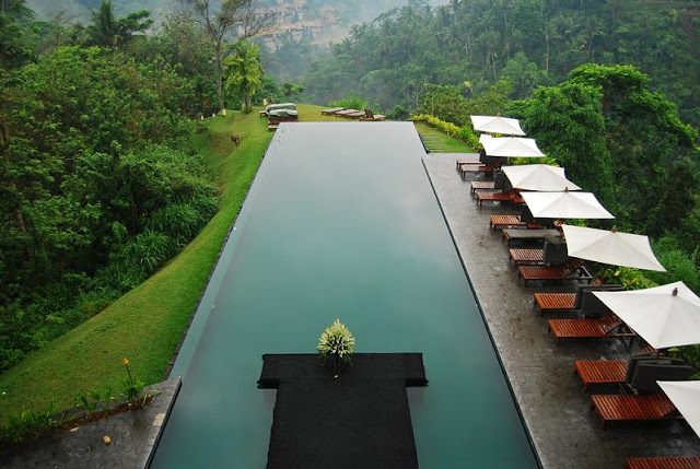 أجمل 25 مسبح حول العالم Infinity-pool-aerial-shot-alila-ubud-bali