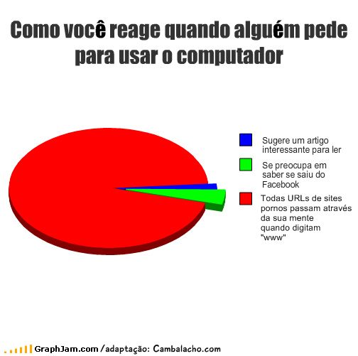 Como você reage quando alguém pede para usar o computador? Computador