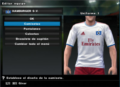 PES 2012 PS2 Option File Bundesliga & Champions League Features: Hsv