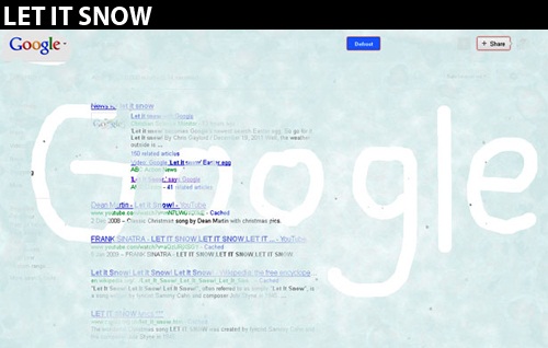 اسرار ضريفة في جوجل لم تكن تعرفها من قبل Google-let-it-snow