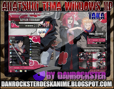 TEMAS de NARUTO PARA WINDOWS XP Y 7 TAKATXPP