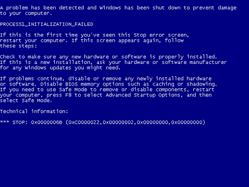 Cara Memperbaiki Windows 7 Blue Screen : 0x0000006B STOP-0x0000006B