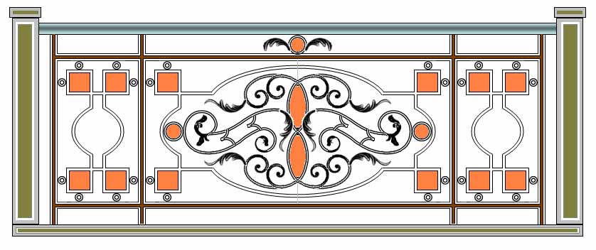 نماذج ومخططات لسور البلكونات والحدائق من الحديد/ Charts for iron balconies & garden fence   Img_slide_08