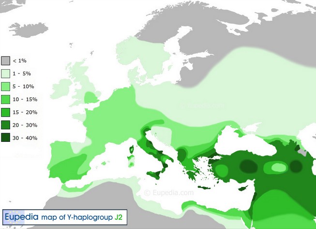 ¿Cómo es el mapa genético de España y de Europa? J2